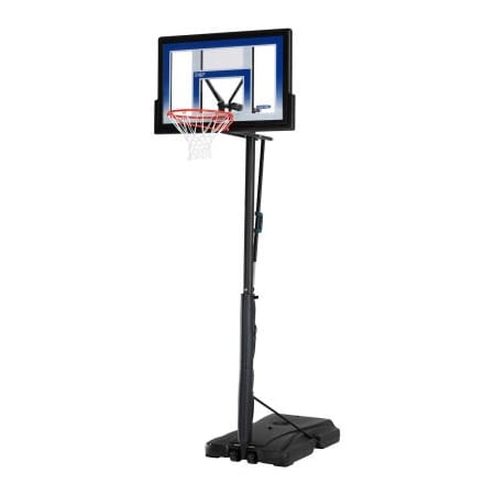 LifetimeÂ Courtside Portable Basketball Hoop W/ 48 Clear, Fushion Backboard, 48 X 146